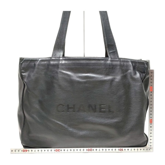 Chanel Tote Bag Black Leather - Picture 1 of 10